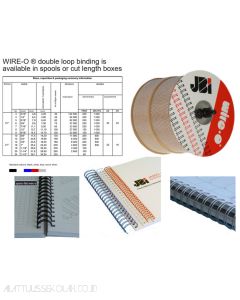 Contoh Ring Jilid Wire Binding JBI Spiral Kawat No. 20 Pitch 2:1 (1 1/4") A4 merek JBI