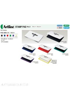 sample Image atk Bantalan Tinta Stempel Artline EHJU-4 Stamp Pad No. 2 Uninked (87 x 143 mm )