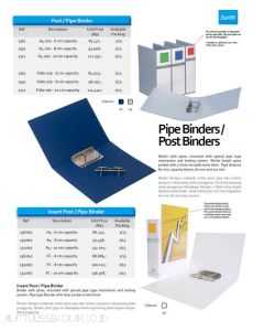 Gambar Map berkas arsip Bantex 1391-01 Pipe Binder A4 Capacity 8 cm Blue merek Bantex