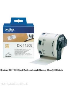 Gambar stationery Brother DK-11209 Label 62mm x 29mm 800 labels P-touch Tape dan aneka katalog Brother (tape) grosir