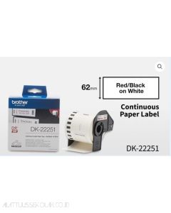 Brother P-touch Tape Cartridge type Brother DK-22251 Continuous Paper Label Roll 62mm 15.24m P-touch Tape image