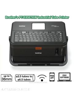 Foto atk Brother PT-E850TKW Tube Printer + Keyboard + Wireless P-touch Labeller Agen merek Brother (p-touch)