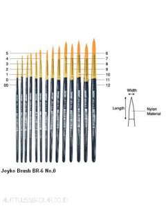 Gambar Joyko Brush BR-6 No.7 Kuas Lukis Cat Air Cat Minyak Akrilik merek Joyko