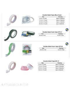 Contoh Selotip Busa Dua Sisi Cellotape Joyko Double Sided Foam Tape DFT-51 merek Joyko