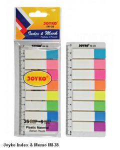 Contoh Joyko Index & Memo IM-38 Sticky Note Pesan Tempel merek Joyko