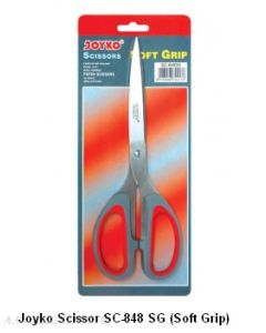 Gambar Gunting Serbaguna Kertas dan Kain Joyko Scissors SC-848 SG (Soft Grip) merek Joyko