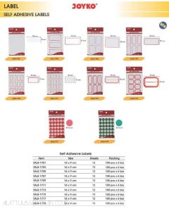 Contoh Stiker Joyko Self-Adhesive Labels SALB-1719 (16mm) merek Joyko