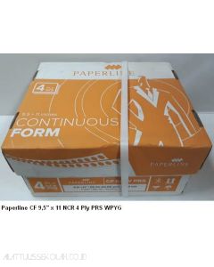 Contoh Paperline CF 9,5" x 11 NCR 4 Ply PRS Continuous Form Print Dot Matrix Kertas Komputer /2 merek Paperline