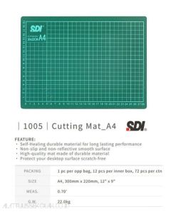 Contoh peralatan kantor SDI 1005 Cutting Mat (A4 / 12" x 9") Tatakan Alas Potong Cutter dan gambarnya