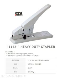 Gambar Alat Jilid Kertas SDI 1142 Extra Heavy Duty Stapler 23/24 (Max 240 Lbr) merek SDI