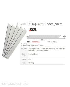 Jual Isi Pisau Cutter SDI 1403 Snap Blade (A-100) terlengkap di toko alat tulis