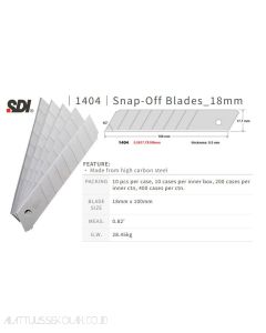 Macam macam peralatan sekolah SDI 1404 Snap Blade (L-150) Isi Pisau Cutter dan gambarnya