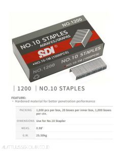 Macam macam alat tulis sekolah SDI 1200 Staples No.10 Isi Stapler dan gambarnya