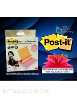 3M Post-it Lengkap murah barang Perlengkapan Kantor 3M Post-it OL-330 Pop Up Rubber Dispenser & R330-12AN Sticky Note Refill Pop Up Neon Colors di toko alat tulis grosir Bina Mandiri stationery