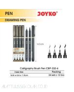 Foto Joyko Calligraphy Brush Pen CBP-332-4 Pena Kaligrafi merek Joyko