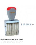 Gambar Joyko Number Stamp N-7 (7 digits) Stempel Angka Manual merek Joyko