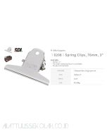 Gambar SDI 0208 Spring Clips (3") Stainless Steel (Paper Clips) Klip Penjepit merek SDI