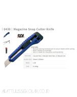 Macam macam perlengkapan sekolah SDI 0430 Magazine Snap Blade Knife (L-500) Auto Refill Blade Pisau Kater Besar dan gambarnya