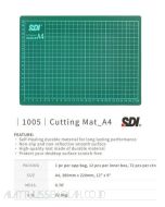 Contoh peralatan kantor SDI 1005 Cutting Mat (A4 / 12" x 9") Tatakan Alas Potong Cutter dan gambarnya