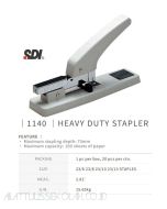 Brosur gambar peralatan sekolah SDI 1140 Heavy Duty Stapler 23/13 (Max 100 Lbr) Alat Jilid Kertas