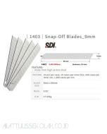 Jual Isi Pisau Cutter SDI 1403 Snap Blade (A-100) terlengkap di toko alat tulis