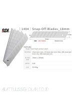 Macam macam peralatan sekolah SDI 1404 Snap Blade (L-150) Isi Pisau Cutter dan gambarnya