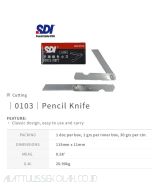 Katalog peralatan kantor SDI 0103 Pencil Knife 0.4mm X 10mm X 57 mm Pisau Cutter Lipat dan gambarnya