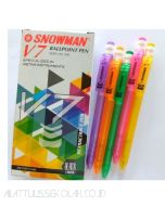 Pena Ballpoint type Snowman Ballpoint V-7 Semi Gel Black image